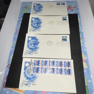 (4) 2-#2277 2-#2282 POSTAGE RATE INCREASE FDI ARTMASTER/ARTCRAFT 1988 - Picture 1 of 12