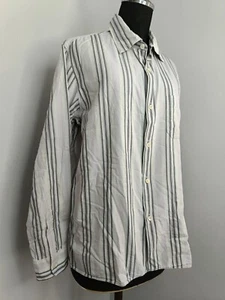 APC 3 A.P.C. Rue De Fleurus Paris France purple striped button down shirt - Picture 1 of 13