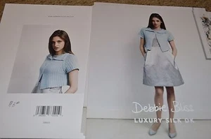 Debbie Bliss Knitting Pattern Luxury Silk DK Cropped Cardigan 36-41 - Picture 1 of 1