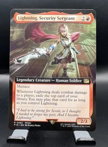 Lightning, Security Sergeant R 0462 Extended Art Final Fantasy Mtg Near Mint - Picture 1 of 2