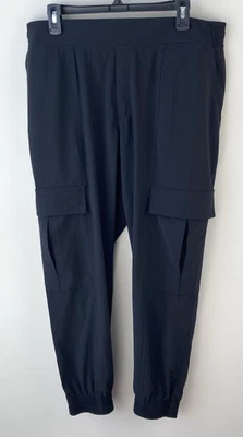 Athleta Pants Women's Black Chelsea Utility Jogger Cargo Pockets Stretch Gym 12P - Image 1 of 4