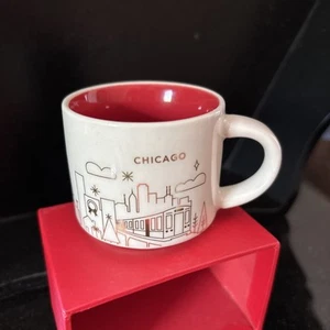 Starbucks Chicago You Are Here Collection 2 oz taza de café espresso mini taza Demitasse - Imagen 1 de 15