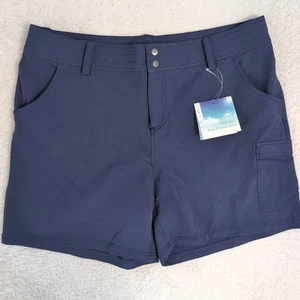 NEW Willit Cargo Shorts BLUE Women's 12 Stretch Golf Activewear Hiking UPF50+ - Picture 1 of 8