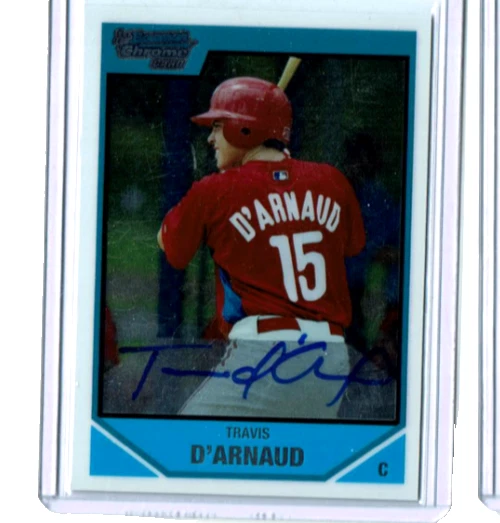 2007 Bowman Chrome TRAVIS D'ARNAUD ROOKIE New York Mets AUTO - Image 1 of 2