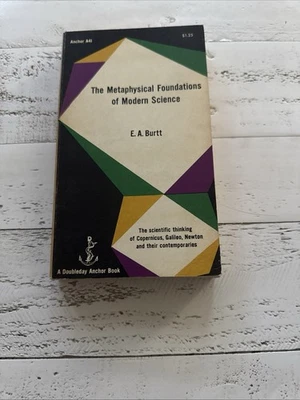 Metaphysical Foundations of Modern Science Burtt Revised Ed HC Krausz Signed Foto 1 de 4
