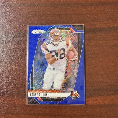 2024 Prizm Corey Dillion Blue Shimmer Prizm FOTL Cincinnati Bengals 02/25 #62 - Image 1 of 3