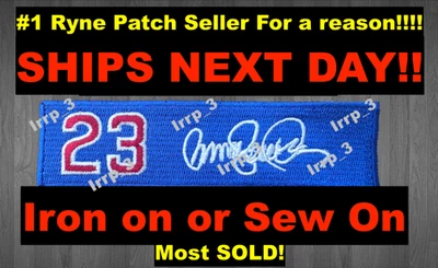 Ryne Sandberg Patch Chicago Cubs Patch Memorial Patch Ryno Baseball Jersey Patch - Image 1 of 4
