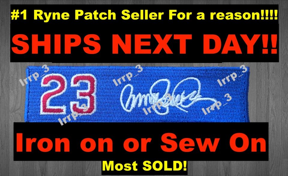 Ryne Sandberg Patch Chicago Cubs Patch Memorial Patch Ryno Baseball Jersey Patch - Image 1 of 4
