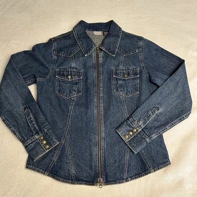 Chaqueta vaquera vintage Arizona Jean Company para dama talla X-grande con cremallera Foto 1 de 4