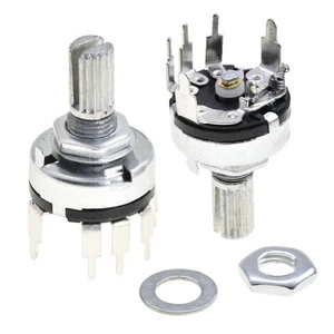 5Pcs RV17 With Switch Potentiometer Handle Length 15mm 5Pin B1K 2K 5K 10K 20 50K - Picture 1 of 18
