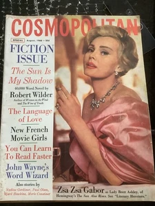 1960 August  COSMOPOLITAN MAGAZINE - Zsa Zsa GABOR FRONT COVER - Picture 1 of 2