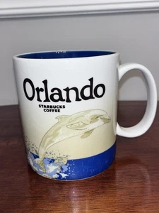 2008 Starbucks Coffee Orlando Dolphin Global Icon City Collector Series Becher 16oz - Bild 1 von 6