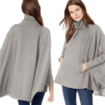 Poncho UGG Pichot Doble Punto Polar Capa GRIS XS Pequeño Foto 1 de 4