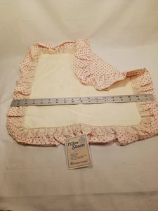 Pillowsham 13x13 Cross Stitch Aida Ruffle Lace Trim DIY Kit 18x18 Made USA New - Picture 1 of 6