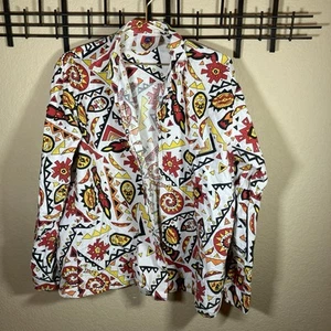 Susy D London For Women’s CCC Made in England African Print Rot Gelb XL - Bild 1 von 9