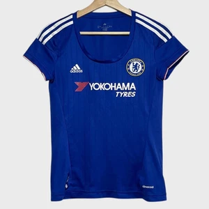 Camiseta deportiva de fútbol local azul vintage Adidas Chelsea FC 2015/16 para mujer pequeña S - Imagen 1 de 5