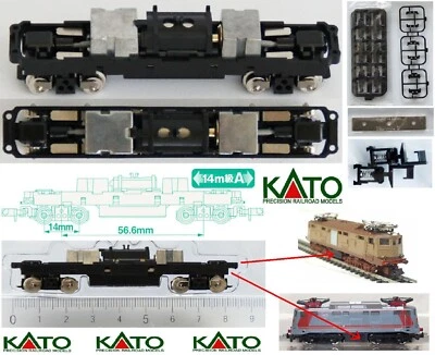 KATO BY TOMYTEC TM-21 O TM-22 KATO TOMIX TM21 o TM22 CHASSIS TELAIO MOTORIZZATO mm.85 INTERASSE mm.56 SCALA-N