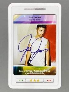 Tarjeta autógrafa Delhaize Joe Jonas See No More Star & Tunes 2011 (Bélgica) (música - Imagen 1 de 2