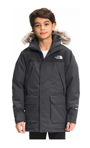 The North Face McMurdo Boy's SM-LRG 600 Down Warm Waterproof Parka, Gray, NEW - Picture 1 of 17