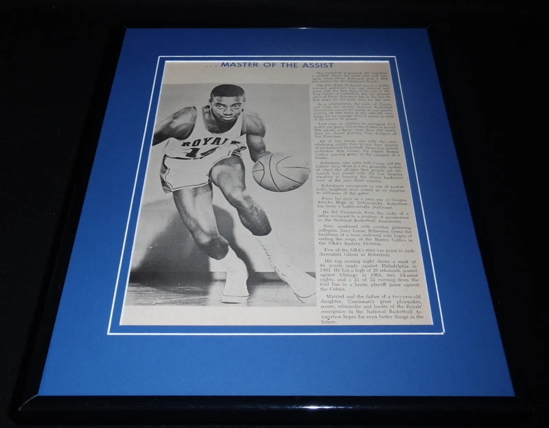 Oscar Robertson 1964 Royals Framed 11x14 Photo Display  - Image 1 of 1
