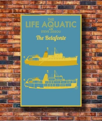 New Wes Anderson's The Life Aquatic Poster -14x21 24x36 Art Gift X-3315