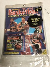 1-Vintage 91/92 Panini NBA Sticker Album New/ Sealed 60 Stickers 10 Packs Jordan
