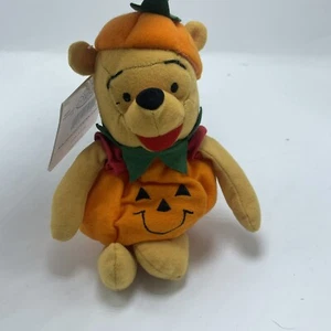 Disney Store Mini Sitzsack Stofftier Plüschtier Mini Kürbis Winnie The Puuh - Bild 1 von 5