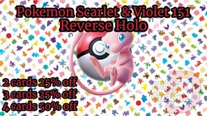 Pokemon Scarlet & Violet 151 Single Cards Reverse Holo Multi Offer