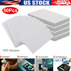 50Pcs NTAG215 NFC Tags Blank Cards for TagMo Rewritable Waterproof RFID PVC