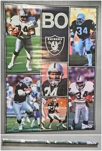 Bo Jackson 1990 NOS SEALED VINTAGE LA Raiders Starline 42x58" Subway Poster RARE - Bild 1 von 24