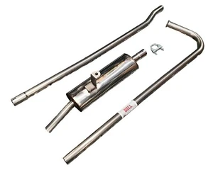 Sistema de escape de una sola caja de acero inoxidable para Sprite & Midget 1275 BSS-MG-005 - Imagen 1 de 1