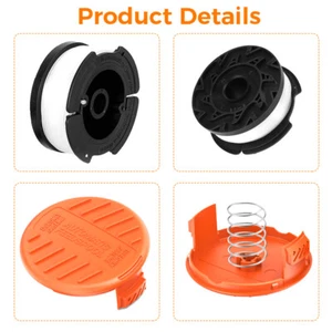 Orange Cover Cap+Spool Line Top for BLACK& DECKER Spare String Trimmer Strimmer - Picture 1 of 7