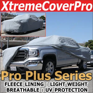 Camión de caja larga GMC Canyon 2015 doble cabina cubierta con lana gris oscuro - Imagen 1 de 11