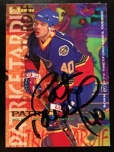 Patrice Tardif Signed 1994/95 Fleer Rookie Card #192 Autographed Auto NHL 