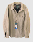 WOOLRICH Shirt Jacket-Mens Large-Button Up-3 Front Pockets-Fannel Lined-Neww/tag