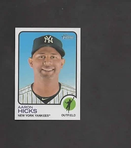 2022 Topps Heritage #715 AARON HICKS ***Short Print*** - Picture 1 of 2