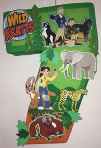 wild kratts Pinata. birthday pary. Wild kratts birthday decoration. Wild kratts - Foto 1 di 3