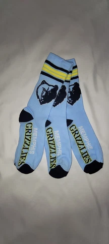 NEW-NBA Memphis Grizzlies Crew socks(Set of 3 pairs) NEW Cover