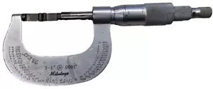 Mitutoyo No. 122-125 Caliper With Box 0 - 1" Inch .001 Analog Made In Japan - Picture 1 of 5