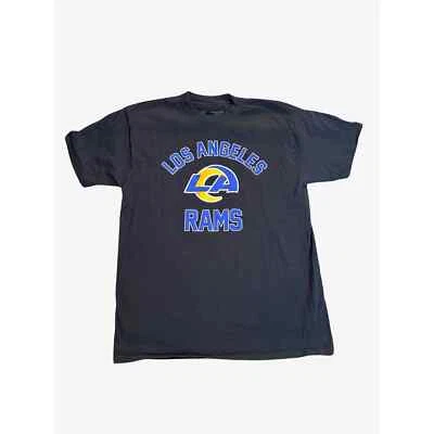 NFL Men's Sz M LA Rams Crew Neck Black T-Shirt 100% Cotton - Image 1 of 4