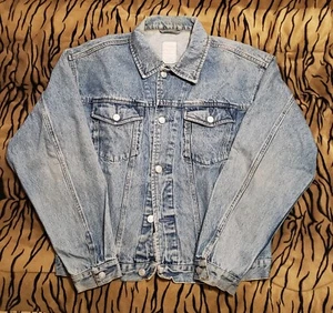 Chaqueta vaquera vintage antigua azul marino para hombre talla mediana - Imagen 1 de 8