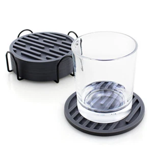 Silicone Mat Heat Resistant Cup Mat Coasters Round Non-slip Table Placemat To^KF - Picture 1 of 17