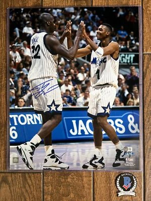 Orlando Magic Shaq Signed 16x20 License Photo Beckett Witnessed Shaq - Image 1 of 4