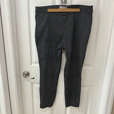 Pantalones para mujer Nanette Lepore tejido al tobillo tweed negro blanco talla XL Cottagecore Foto 1 de 4