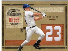 2004 (RANGERS) Donruss Classics Dress Code Jersey Number #5 Mark Teixeira /100