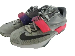 Nike Kevin Durant Basketball Shoes 6.5 Youth Gray Pink Lace Up - Picture 1 of 5