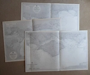 3x Admiralty Maps of the Dorset / Hampshire coastline. #2045, #2175, #2615. - Picture 1 of 7
