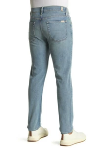 NUEVOS 7 FOR ALL MANKIND Hombres Ajustados Calce Ajustado Limpio Pantalones de mezclilla Talla 36 Everglade - Imagen 1 de 12