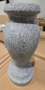 Granit gedreht Memorial Vase poliert 5"" x 9"" blau - Bild 1 von 1