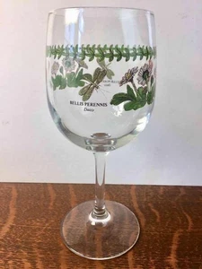 Portmeirion Botanischer Garten 12 Unzen Wein-Wasserglas mit Stiel Bellis Perennis Gänseblümchen - Bild 1 von 5